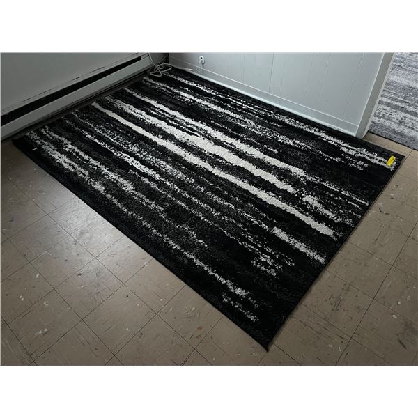 Black & White Area Rug - 86x63"