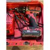 Image 3 : Milwaukee M18 Drill w/ Red Lithium Battery, Charger & Hard Case