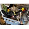 Image 9 : Rack & Contents - Includes Tools, DeWalt Drill, Hardware, Heater, Decorations, Etc.