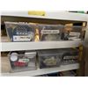 Image 4 : Rack & Contents - Includes Extension Cords, Glove, Paint, Furniture Repair Supplies, Etc.
