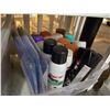 Image 6 : Rack & Contents - Includes Extension Cords, Glove, Paint, Furniture Repair Supplies, Etc.