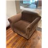 Image 2 : New Plush Brown Upholstered Club Armchair - 36" L x 32" W x 31" H