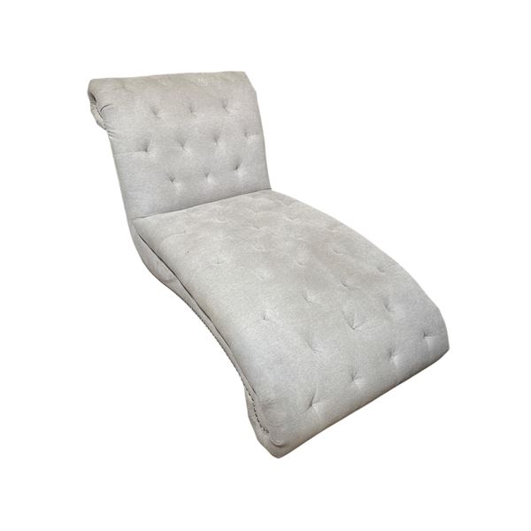 Modern Tufted Fabric Chaise Lounge - 67" L x 31" W x 35" H