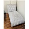 Image 2 : Modern Tufted Fabric Chaise Lounge - 67" L x 31" W x 35" H
