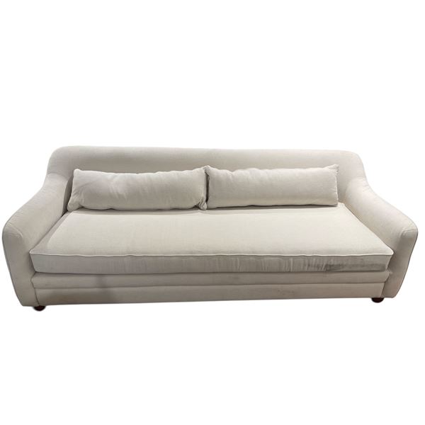 Modern Upholstered Sofa with Bolster Back Cushions - 92" L x 32" W x 31" H