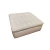 Image 1 : Tufted Upholstered Ottoman - 41 L x 41 L x 17" H