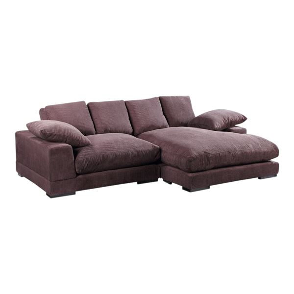 BNIB Moe's Plunge Dark Brown Sectional - RV: $3249 CAD (TN-1004-20-0)