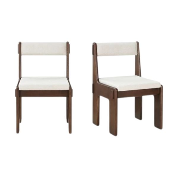 New Moe's Set of 2 Ashby Dining Chair - Beige - RV: $1199 CAD (BC-1133-20 / store display item witho