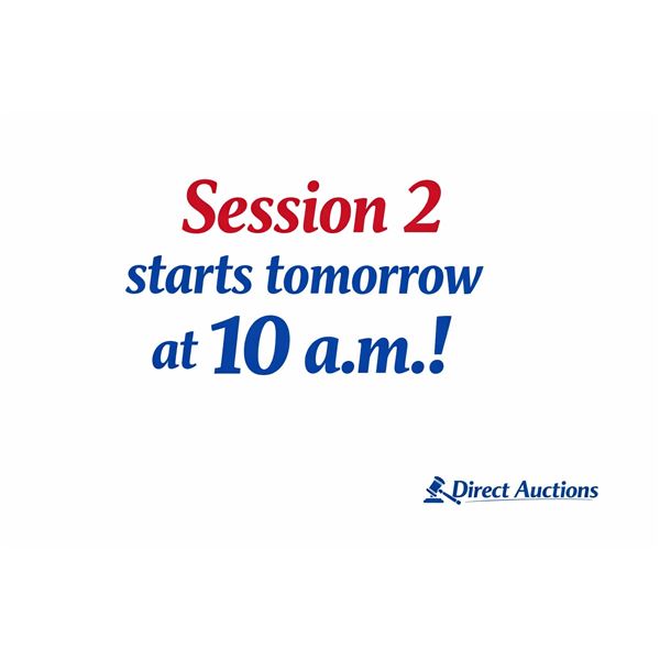 SESSION 2 STARTS TOMORROW AT 10 AM!