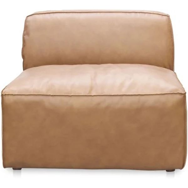 BNIB Moe's Form Slipper Chair Sonoran Tan Leather Model - 1188 P3 RV: $2,199 31" W x 25" L x 16.5" H