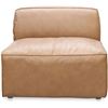 Image 1 : BNIB Moe's Form Slipper Chair Sonoran Tan Leather Model - 1188 P3 RV: $2,199 31" W x 25" L x 16.5" H