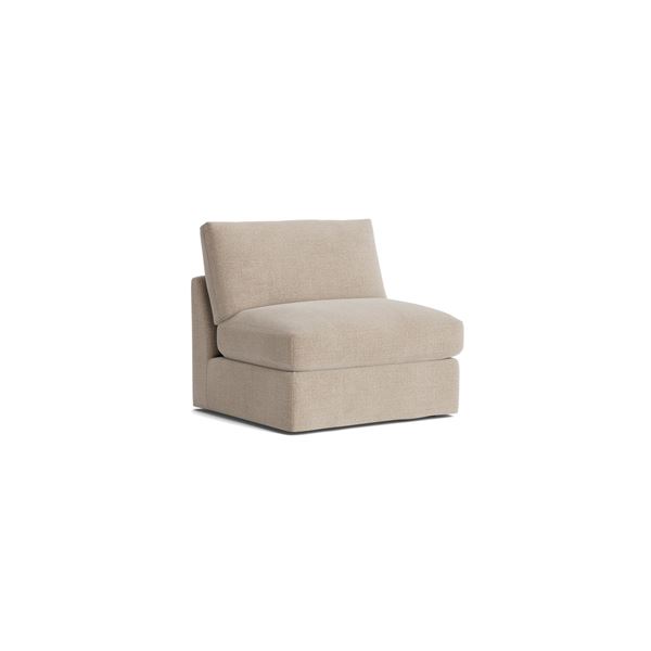 BNIB Sunday's Get Together Armless Chair Large Champagne CHA-YJ-005-041 RV: $1,660 38" W x 45 "D x 3
