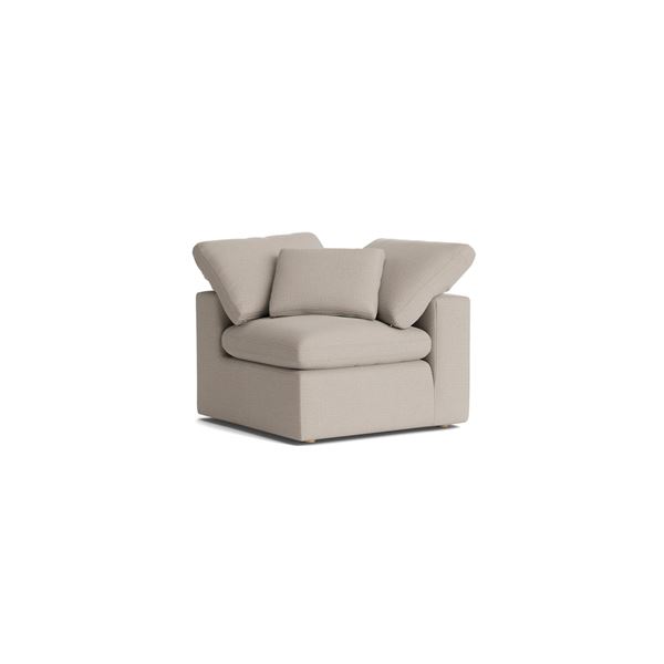 BNIB Sunday's Movie Night Corner Chair Large Light Pebble (Left or Right) COR-YJ-904-029 RV: $1,780 
