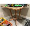 Image 3 : Wooden Console Table H28" x W48" x D19" & Side Table H30" x 32" x 32"