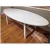 Image 2 : Wooden White Dining Table 96" L x 36" W x 30" H