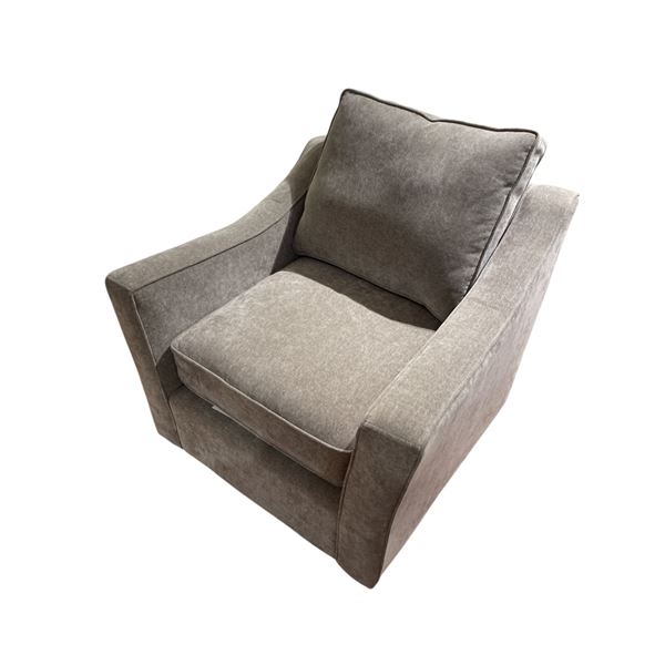 Light Grey Upholstered Accent Chair