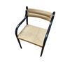 Image 1 : New Contemporary Woven Rope Lounge Chair with Black Frame