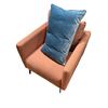 Image 1 : New Modern Upholstered Accent Chair with Matching Throw Pillow