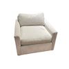 Image 1 : Wide Lounge Chair / Armchair with Loose Back Cushion