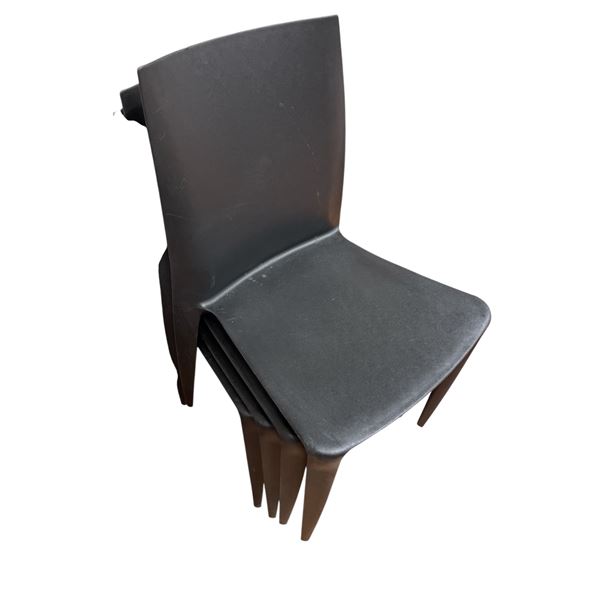 Group of 4 Black Chairs