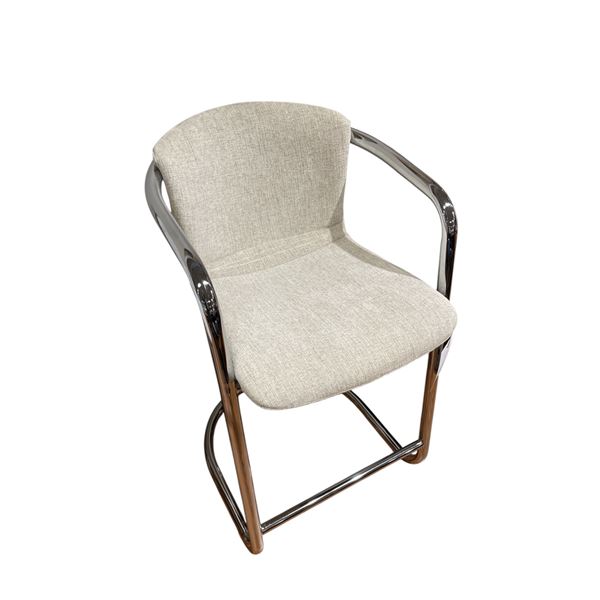 New Moes Freeman Chrome Frame Counter Stool Blended Cream RV: $1349