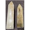 Image 1 : Sandy's - 2-Pcs Crystal Obelisks - RV: $450 CAD, H18" & 20" Tall
