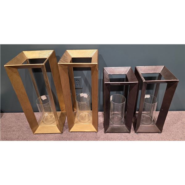 Sandy's - 4-Pcs Metal Lantern Holders - RV: $1320 CAD, H20" & 25" Tall