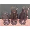 Image 1 : Sandy's - Group of 3 Large Glass Candle Holders - RV: $1190 CAD, 17.5" & 25" Tall