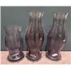 Image 2 : Sandy's - Group of 3 Large Glass Candle Holders - RV: $1190 CAD, 17.5" & 25" Tall