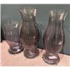 Image 3 : Sandy's - Group of 3 Large Glass Candle Holders - RV: $1190 CAD, 17.5" & 25" Tall