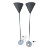 Image 1 : Sandy's - Pair of Martini Floor Lamps Grey - RV: $1729 CAD Each, H75" Each