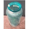 Image 2 : Sandy's - Large Teal Glass Vase - RV: $400 CAD, H23" Tall
