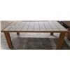 Image 1 : Moe's - New Marina Outdoor Dining Table Natural - RV: $3299 CAD, H30" x W85" x D44" (store display i