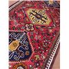 Image 6 : Shiraz 100% Authentic Hand Knotted Wool Persian Rug Handmade in Iran geometric map Fluffy carpet  Th