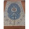 Image 2 : Naein 100% Authentic Hand Knotted Wool Persian Rug Handmade in Iran The best color (beautiful blue)