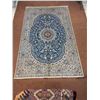 Image 3 : Naein 100% Authentic Hand Knotted Wool Persian Rug Handmade in Iran The best color (beautiful blue)