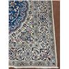 Image 4 : Naein 100% Authentic Hand Knotted Wool Persian Rug Handmade in Iran The best color (beautiful blue)