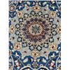 Image 6 : Naein 100% Authentic Hand Knotted Wool Persian Rug Handmade in Iran The best color (beautiful blue)