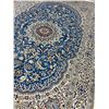 Image 8 : Naein 100% Authentic Hand Knotted Wool Persian Rug Handmade in Iran The best color (beautiful blue)