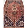 Image 2 : Shiraz 100% Authentic Hand Knotted Wool Persian Rug Handmade in Iran geometric map Completely made w
