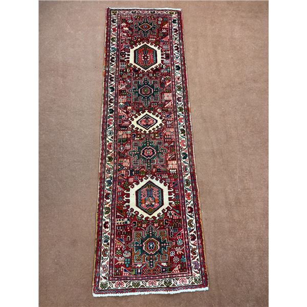 Gharajeh 100% Authentic Hand Knotted Wool Persian Rug Handmade in Iran geometric map Fluffy carpet W