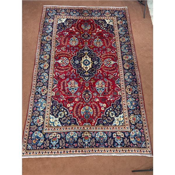 Kashan 100% Authentic Hand Knotted Wool Persian Rug Handmade in Iran rare map Fluffy Antique carpet 