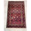 Image 1 : Baluchi 100% Authentic Hand Knotted Wool Persian Rug Handmade in Iran all over design Low-pile (Thes