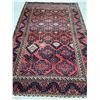 Image 2 : Baluchi 100% Authentic Hand Knotted Wool Persian Rug Handmade in Iran all over design Low-pile (Thes