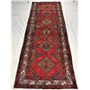 Image 2 : Hamedan 100% Authentic Hand Knotted Wool Persian Rug Handmade in Iran Fluffy Runner geometric map Be