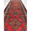 Image 5 : Hamedan 100% Authentic Hand Knotted Wool Persian Rug Handmade in Iran Fluffy Runner geometric map Be