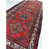 Image 6 : Hamedan 100% Authentic Hand Knotted Wool Persian Rug Handmade in Iran Fluffy Runner geometric map Be