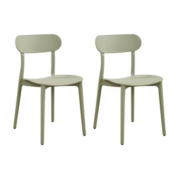 BNIB Patioflare Stacking Chair Set, 2 PK, Green RV: $199