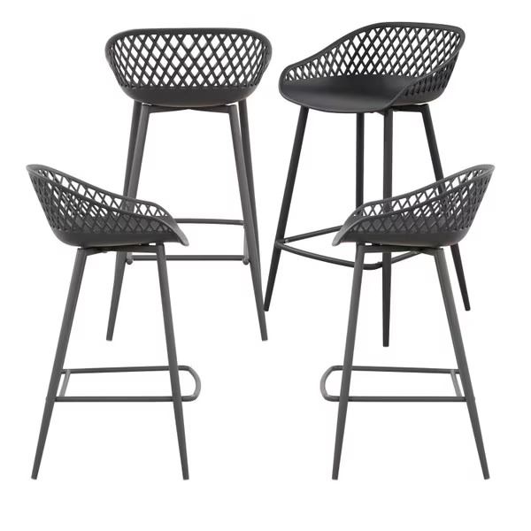 BNIB Patioflare Outdoor Barstools 4-Pack, Grey PF11220