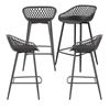 Image 1 : BNIB Patioflare Outdoor Barstools 4-Pack, Grey PF11220